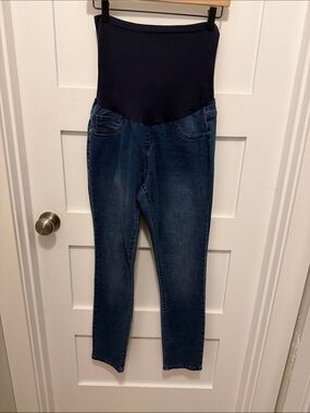 Indigo Blue Navy & Dark Blue Maternity Jeggings